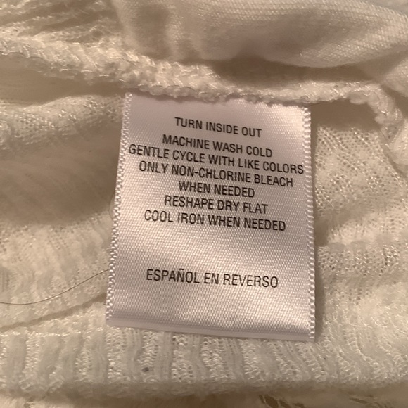 Style & Co. Lacy Top, Long Sleeve, Elevated Tee Style, Mixed Textiles, Feminine - Picture 7 of 8